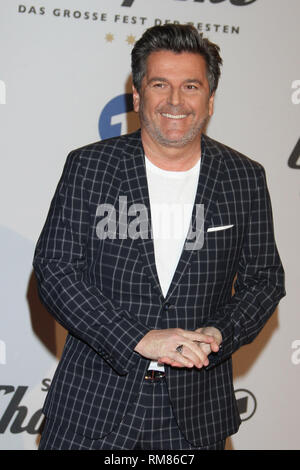 ARD Live TV show 'Schlagerchampions - Das grosse Fest der besten' à Berlin Velodrom comprend : Thomas Anders Où : Berlin, Allemagne Quand : 12 Janvier 2019 : Crédit/WENN.com Becher Banque D'Images