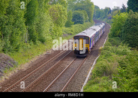 Train diesel Sprinter. DMU Diesel Banque D'Images