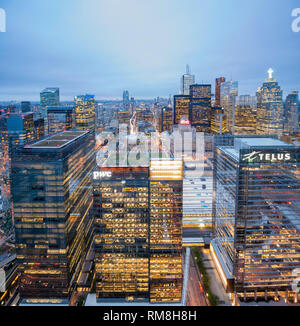 Toronto, le 29 sept. matin : vue sur le centre-ville de Toronto du 29 sept, 2018 à Toronto, Canada Banque D'Images