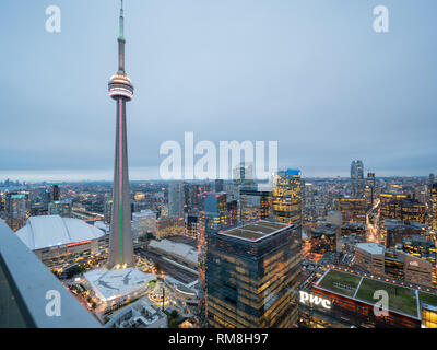 Toronto, le 29 sept. matin : vue sur le centre-ville de Toronto du 29 sept, 2018 à Toronto, Canada Banque D'Images