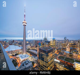 Toronto, le 29 sept. matin : vue sur le centre-ville de Toronto du 29 sept, 2018 à Toronto, Canada Banque D'Images