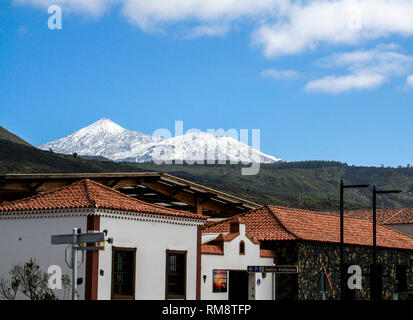 De loin d'El Teide, Tenerife, Canary Islands Banque D'Images