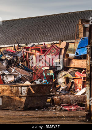 Ferrailles - Chantier de recyclage de Métaux - recyclage ferrailles Banque D'Images