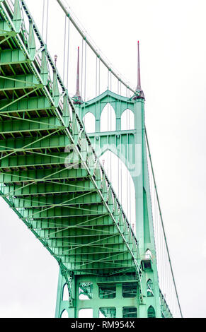 Support de corde en arc gothique célèbre d'un long transport en treillis Pont St Johns avec windows en haut et les vergetures qui appuient l'acr pont Banque D'Images