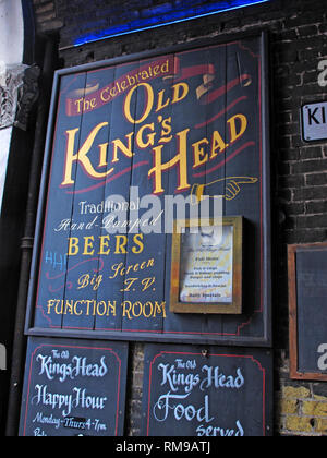 Old Kings Head Pub, Southwark - Tête du roi Cour, Grand Londres, Angleterre du Sud-Est, Royaume-Uni, SE1 1NA Banque D'Images