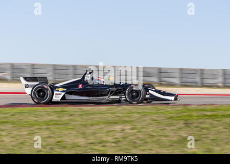 Austin, Texas, États-Unis. 12 Février, 2019. ED JONES (20) de l'Organisation unis passe par les tours au cours de la pratique pour l'IndyCar ressorts sur le circuit des Amériques à Austin, Texas. (Crédit Image : © Walter G Arce Sr Asp Inc/ASP) Banque D'Images