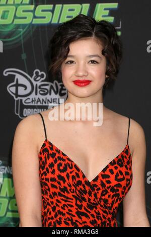 Peyton Lee à l'arrivées de KIM POSSIBLE Premiere pt2, Television Academy, Los Angeles, CA 12 février 2019. Photo par : Priscilla Grant/Everett Collection Banque D'Images