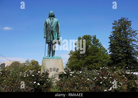 Elias Howe statue de Bridgeport, CT Banque D'Images