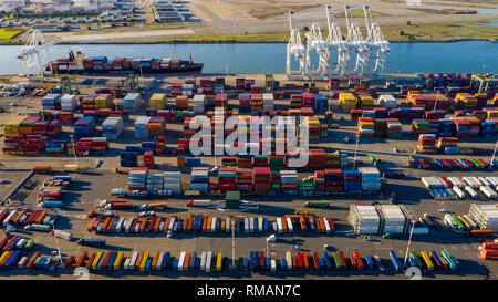 Le port d'Oakland, Californie, USA Banque D'Images