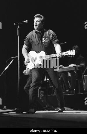 Artiste de musique country Sammy Kershaw est montré sur scène pendant un concert en direct de l'apparence. Banque D'Images