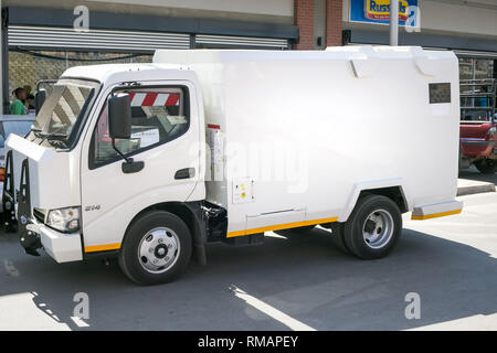 Johannesburg, Afrique du Sud - 4 septembre, 2018 : fonds en transit van. Van Haute sécurité utilisés pour le transport d'argent comptant. Banque D'Images