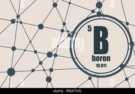 Le bore élément chimique. Illustration de Vecteur