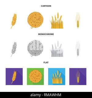 L'orge de printemps,spike,graines,dur,Culture,hiver,farine,terre, pain, céréales,graines,maïs,oreille,son,campagne,,golden,automne,venu,alimentation,or,rural,agriculture,avoine seigle,agriculture,plantes,blé,maïs,grain,récolte,ferme,,champ,set,icône,,illustration,collection,isolé,design,graphisme,élément,signe, vecteurs vecteur , Illustration de Vecteur