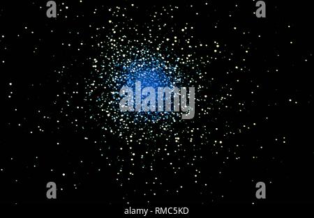 Le grand amas globulaire (M13) dans la constellation d'Hercule. La très grande stabilité des amas d'étoiles sphériques sont appelés des amas globulaires, qui se composent de 50 000 à 50 millions d'étoiles et appartiennent à la plus ancienne des objets de la Voie lactée. Photo non datée, probablement à partir des années 1980. Banque D'Images