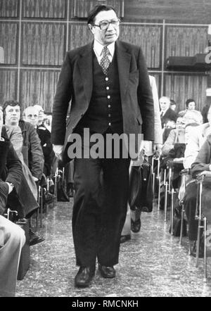 Le ministre fédéral de l'intérieur, Werner Maihofer Banque D'Images