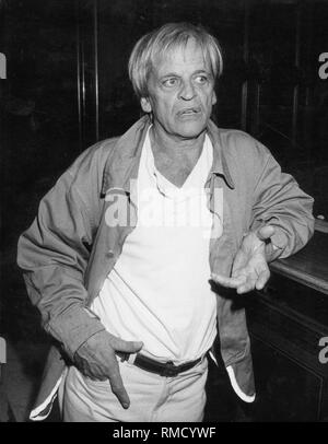 L'acteur allemand Klaus Kinski (photo non datée). Banque D'Images