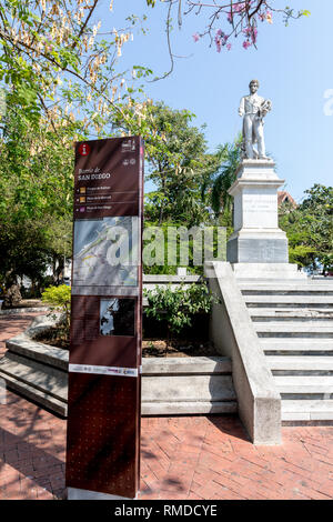 Plaza Fernandez De Madrid Cartagena Colombie Amérique du Sud Banque D'Images