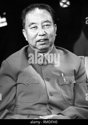 Hua Guofeng, le Premier ministre chinois et chef de parti. Banque D'Images