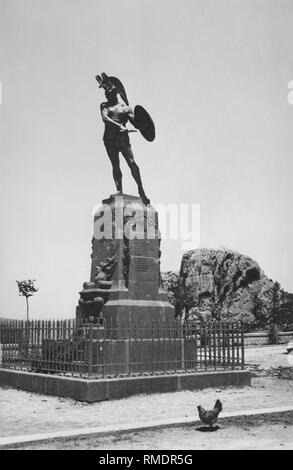 Monument, pietrabbondante, Molise, Italie 1920 1930 Banque D'Images