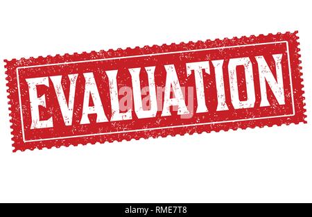 L'évaluation approuve ou apposer sur fond blanc, vector illustration Illustration de Vecteur