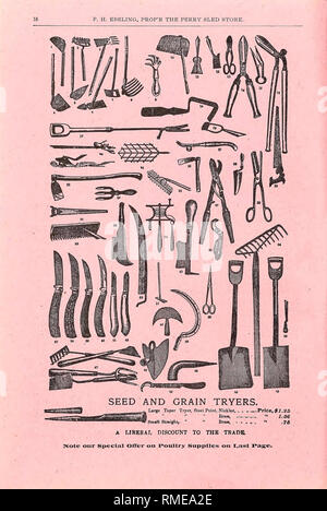 . Catalogue annuel. Pépinières (Horticulture) ; le matériel de pépinière, de légumes, de graines ; fleurs ; jardinage ; Matériel et fournitures ; instruments agricoles ; Ebeling, F. H. (Entreprise). . Veuillez noter que ces images sont extraites de la page numérisée des images qui peuvent avoir été retouchées numériquement pour plus de lisibilité - coloration et l'aspect de ces illustrations ne peut pas parfaitement ressembler à l'œuvre originale.. Ebeling, F. H. (Entreprise). Banque D'Images