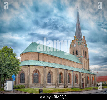 Halmstads Saint Nicholas church dans la région de Suède Halland. Banque D'Images