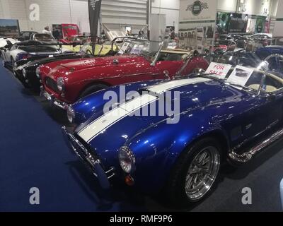 ExCel London, UK. 8Th Feb 2019. Car Classic Show 2019 ouvre ses portes à ExCel Exhibition Centre, London, UK Crédit : Nastia M/Alamy Live News Banque D'Images