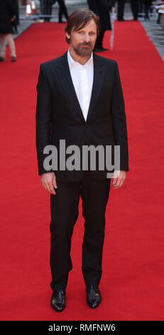 Londres, Royaume-Uni, 13 mai 2014 Viggo Mortensen arrive à la première UK de "Les Deux visages de janvier' au Curzon Mayfair à Londres, Angleterre Banque D'Images