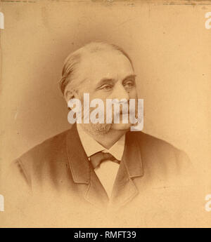 Portrait de l'auteur Ivan Gontcharov (1812-1891). Photo albumine Banque D'Images