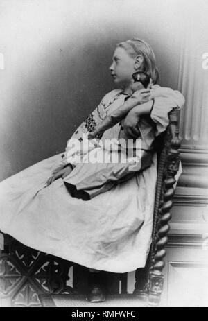 Portrait de la grande-duchesse Vera Constantinovna de Russie (1854-1912). Photo albumine Banque D'Images