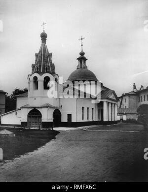 L'église de la descente de l'Esprit Saint à Prechistenka dans Moscou. Photo albumine Banque D'Images