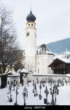 L'église de St Michael, Innichen / San Candido, le Tyrol du Sud, Italie Banque D'Images