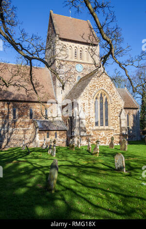 Église St lawrence norfolk castle rising Banque D'Images