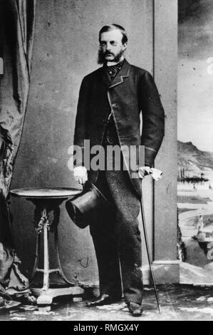 Portrait du Grand-duc Michel Nicolaevitch de Russie (1832-1909). Photo albumine Banque D'Images