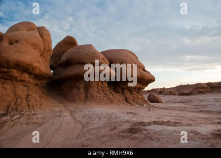 Rock Hoodoo dans Goblin Valley, Utah, USA Banque D'Images