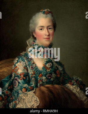 Sophie de France (1734-1782) Sophie Élisabeth Philippine Justine de France, (1734 - 1782) princesse française, Madame Sophie de France par François-Hubert Drouais Banque D'Images