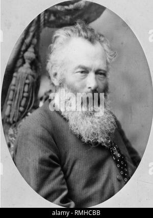 Portrait de l'artiste Ivan Chichkine (1832-1898). Photo albumine Banque D'Images