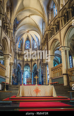 Canterbury, UK - mai 2018. Vue de la modifier et de la chapelle de la Trinité dans la Cathédrale de Canterbury. Banque D'Images