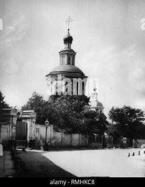 L'église de la Trinité Life-Giving sur Khokhlovka à Moscou. Photo albumine Banque D'Images