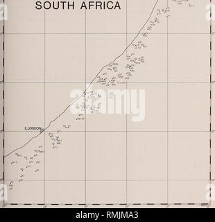 . Annales du Musée de l'Afrique du Sud  = Annale van die Suid-Afrikaanse Museum. L'histoire naturelle. Le SOUTH AFRICAN MUSEUM'S MEIRING NAUDE CRUISES 55 28° w "DURBAN 9.116 150. S.-si ,17. 1" N53 L'Afrique du Sud. Fig. 2. Occupé des stations de la côte est de l'Afrique du Sud, au sud de Durban, durant les croisières du South African Museum sur les V.A. Meiring Naude.. Veuillez noter que ces images sont extraites de la page numérisée des images qui peuvent avoir été retouchées numériquement pour plus de lisibilité - coloration et l'aspect de ces illustrations ne peut pas parfaitement ressembler à l'œuvre originale.. L'Afrique du Sud M Banque D'Images