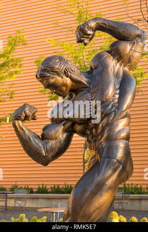 Arnold Schwarzenegger statue Columbus Ohio Banque D'Images