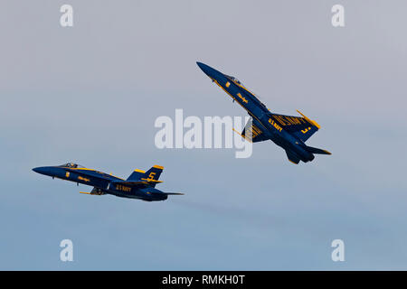 Les chasseurs à réaction Blue Angels Banque D'Images