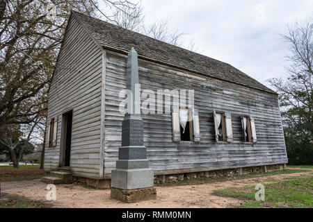 Washington-sur-le-Brazos, Texas, États-Unis d'Amérique - le 30 décembre 2016. Vue extérieure de la réplique de l'Independence Hall à Washington-sur-le- Banque D'Images