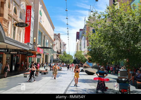 Rundell Mall à Adelaide, Australie du Sud Banque D'Images