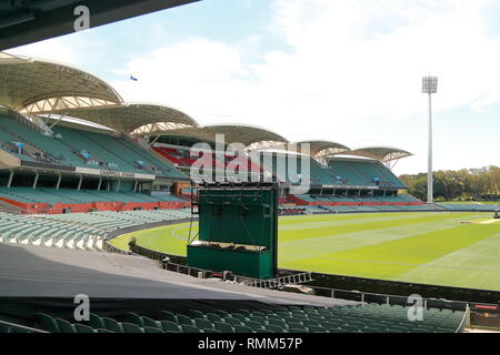 Vue à l'intérieur de l'Adelaide Oval, Australie du Sud Banque D'Images