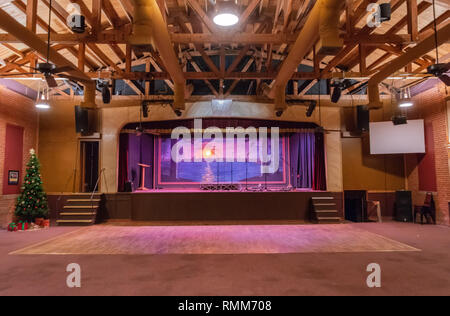 Linden, Texas, États-Unis d'Amérique - le 14 janvier 2017. Vue de l'intérieur de la ville de la musique au Texas Theatre de Linden, TX. Banque D'Images