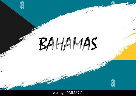 Coup de pinceau fond avec pavillon de style Grunge Illustration de Vecteur