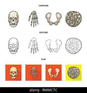 Crâne,poignet,ostéoporose de la hanche,la mort,main,,joints,cell,monster,bassin,calcium,tissus,le mal,chirurgie,structure,horreur,conjonctif,sain,bras,tatouage,cartilage,carpe,fémur,santé,tête,l'appareil locomoteur,eye,joints,rx,system,l'enfer,médecine, biologie médicale,clinique,os,squelette,anatomie,des,organes,,set,icône,,illustration,collection,isolé,design,graphisme,élément vecteur vecteurs,signer , Illustration de Vecteur