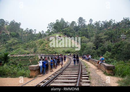 Célèbre pont en arc neuf dans Demodara, Sri Lanka Banque D'Images