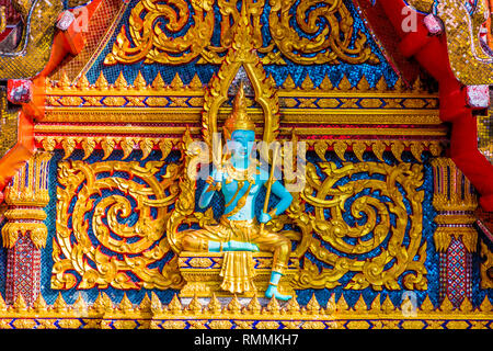 Temple de Chalong en Thaïlande en Asie Banque D'Images